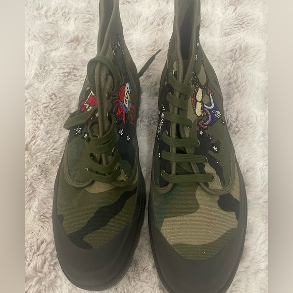 Valentino Garavani Military Green Men's Boots Sz 45/12 - Picture 6 of 11